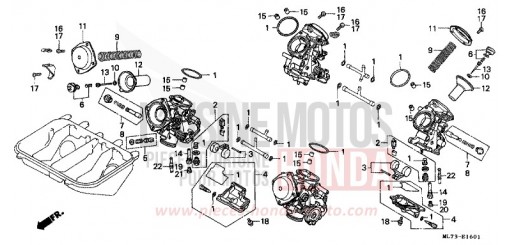 CARBURETOR (2) VFR750FH de 1987